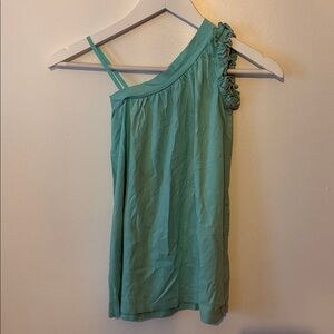 Little Marc Jacobs Turquoise One-Shoulder Dress